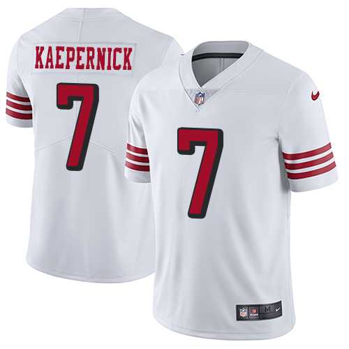 Nike San Francisco 49ers #7 Colin Kaepernick White Rush Men's Stitched NFL Vapor Untouchable Limited Jersey