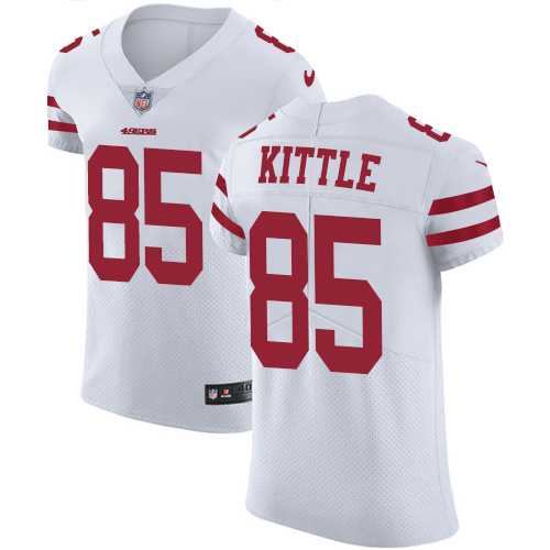 Nike San Francisco 49ers #85 George Kittle White Men's Stitched NFL Vapor Untouchable Elite Jersey