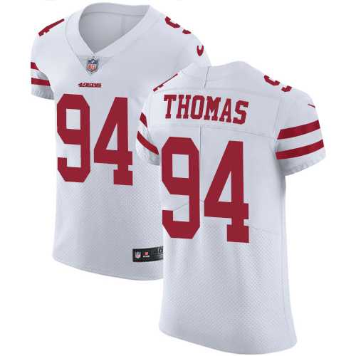 Nike San Francisco 49ers #94 Solomon Thomas White Men's Stitched NFL Vapor Untouchable Elite Jersey