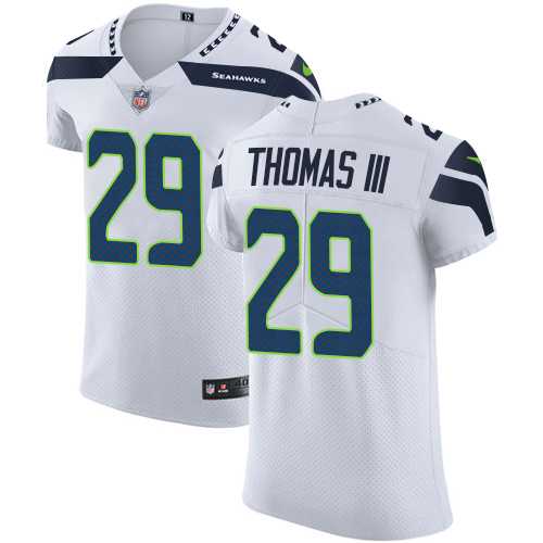 Nike Seattle Seahawks #29 Earl Thomas III White Men's Stitched NFL Vapor Untouchable Elite Jersey