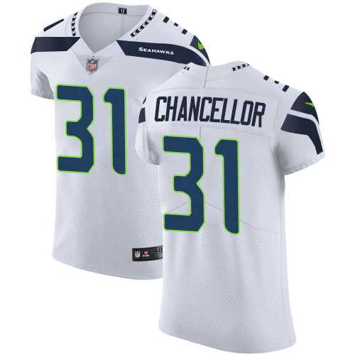 Nike Seattle Seahawks #31 Kam Chancellor White Men's Stitched NFL Vapor Untouchable Elite Jersey