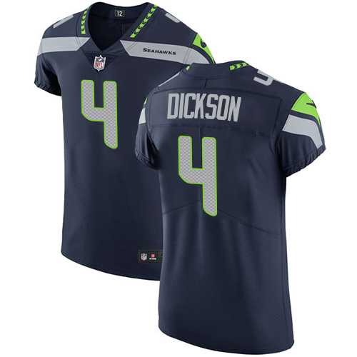 Nike Seattle Seahawks #4 Michael Dickson Steel Blue Team Color Men's Stitched NFL Vapor Untouchable Elite Jersey