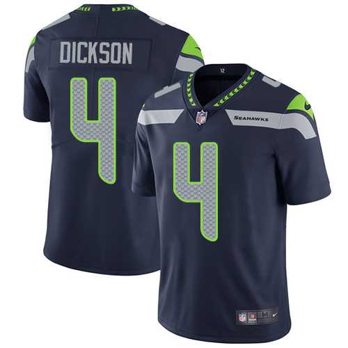 Nike Seattle Seahawks #4 Michael Dickson Steel Blue Team Color Men's Stitched NFL Vapor Untouchable Limited Jersey