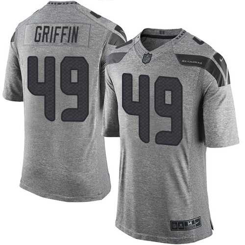 Nike Seattle Seahawks #49 Shaquem Griffin Gray Men's Stitched NFL Limited Gridiron Gray Jersey