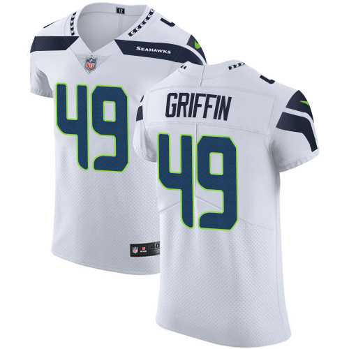 Nike Seattle Seahawks #49 Shaquem Griffin White Men's Stitched NFL Vapor Untouchable Elite Jersey