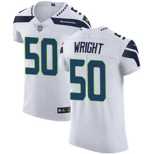 Nike Seattle Seahawks #50 K.J. Wright White Men's Stitched NFL Vapor Untouchable Elite Jersey