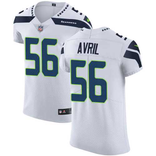 Nike Seattle Seahawks #56 Cliff Avril White Men's Stitched NFL Vapor Untouchable Elite Jersey