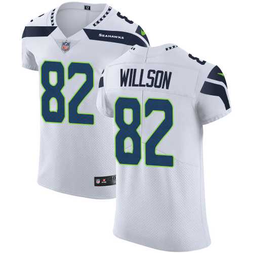 Nike Seattle Seahawks #82 Luke Willson White Men's Stitched NFL Vapor Untouchable Elite Jersey