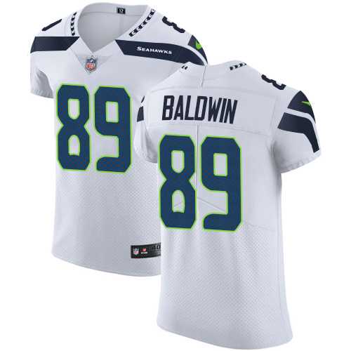 Nike Seattle Seahawks #89 Doug Baldwin White Men's Stitched NFL Vapor Untouchable Elite Jersey