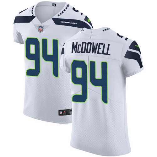 Nike Seattle Seahawks #94 Malik McDowell White Men's Stitched NFL Vapor Untouchable Elite Jersey