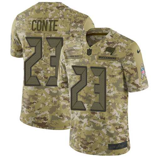 Nike Tampa Bay Buccaneers #23 Chris Conte Camo Men's Stitched NFL Limited 2018 Salute To Service Jersey
