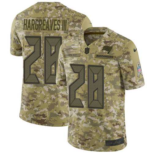 Nike Tampa Bay Buccaneers #28 Vernon Hargreaves III Camo Men's Stitched NFL Limited 2018 Salute To Service Jersey