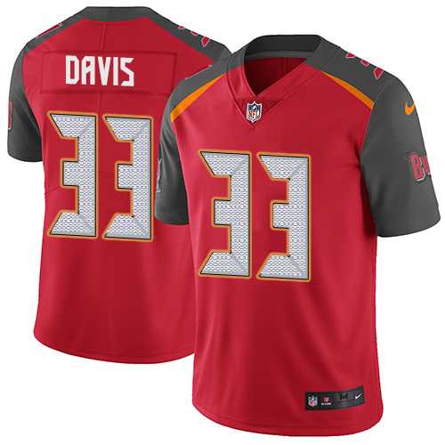 Nike Tampa Bay Buccaneers #33 Carlton Davis Red Team Color Men's Stitched NFL Vapor Untouchable Limited Jersey