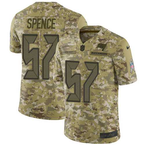 Nike Tampa Bay Buccaneers #57 Noah Spence Camo Men's Stitched NFL Limited 2018 Salute To Service Jersey
