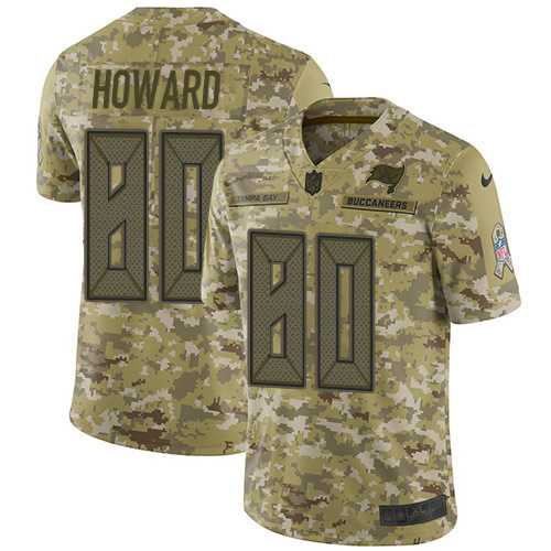 Nike Tampa Bay Buccaneers #80 O. J. Howard Camo Men's Stitched NFL Limited 2018 Salute To Service Jersey