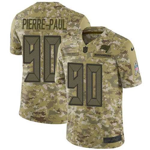 Nike Tampa Bay Buccaneers #90 Jason Pierre-Paul Camo Men's Stitched NFL Limited 2018 Salute To Service Jersey