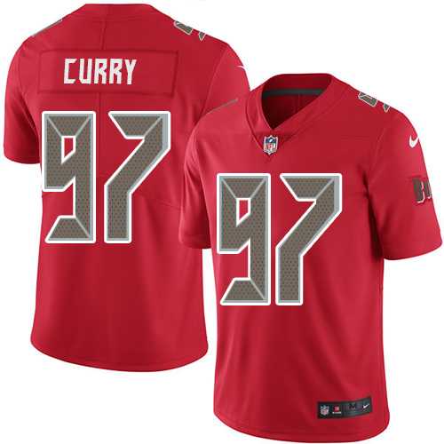 Nike Tampa Bay Buccaneers #97 Vinny Curry Red Men's Stitched NFL Limited Rush Jersey