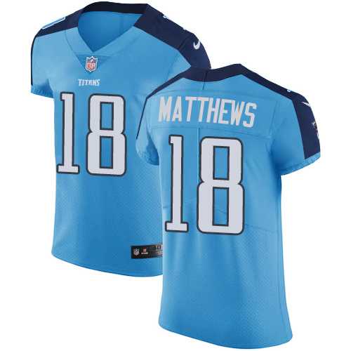 Nike Tennessee Titans #18 Rishard Matthews Light Blue Team Color Men's Stitched NFL Vapor Untouchable Elite Jersey