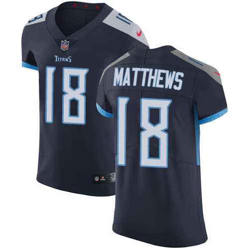 Nike Tennessee Titans #18 Rishard Matthews Navy Blue Alternate Men's Stitched NFL Vapor Untouchable Elite Jersey