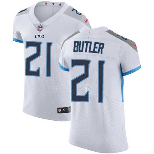 Nike Tennessee Titans #21 Malcolm Butler White Men's Stitched NFL Vapor Untouchable Elite Jersey
