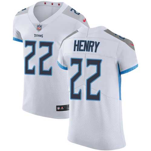 Nike Tennessee Titans #22 Derrick Henry White Men's Stitched NFL Vapor Untouchable Elite Jersey