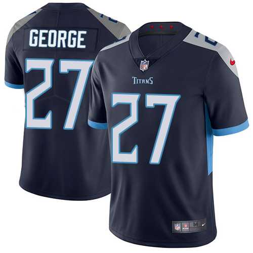 Nike Tennessee Titans #27 Eddie George Navy Blue Alternate Men's Stitched NFL Vapor Untouchable Limited Jersey Nike Tennessee Titans #27 Eddie George Navy Blue Alternate Men's Stitched NFL Vapor Untouchable Limited Jersey