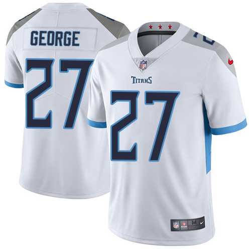 Nike Tennessee Titans #27 Eddie George White Men's Stitched NFL Vapor Untouchable Limited Jersey Nike Tennessee Titans #27 Eddie George White Men's Stitched NFL Vapor Untouchable Limited Jersey
