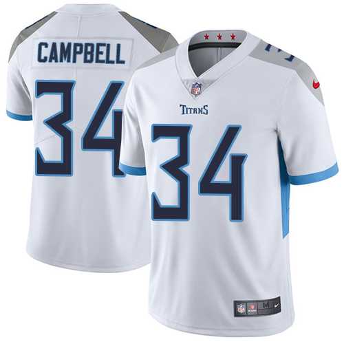 Nike Tennessee Titans #34 Earl Campbell White Men's Stitched NFL Vapor Untouchable Limited Jersey
