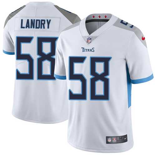 Nike Tennessee Titans #58 Harold Landry White Men's Stitched NFL Vapor Untouchable Limited Jersey Nike Tennessee Titans #58 Harold Landry White Men's Stitched NFL Vapor Untouchable Limited Jersey