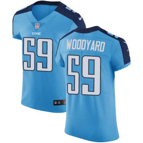 Nike Tennessee Titans #59 Wesley Woodyard Light Blue Team Color Men's Stitched NFL Vapor Untouchable Elite Jersey