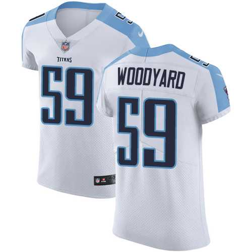 Nike Tennessee Titans #59 Wesley Woodyard White Men's Stitched NFL Vapor Untouchable Elite Jersey