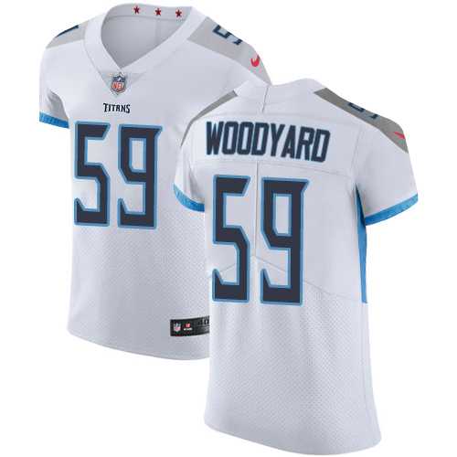 Nike Tennessee Titans #59 Wesley Woodyard White Men's Stitched NFL Vapor Untouchable Elite Jersey