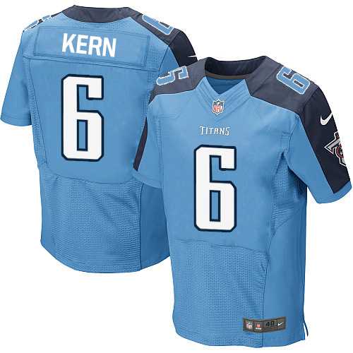 Nike Tennessee Titans #6 Brett Kern Light Blue Team Color Men's Stitched NFL Elite Jersey