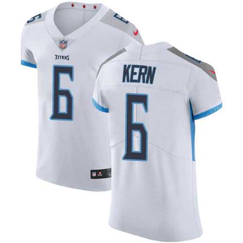 Nike Tennessee Titans #6 Brett Kern White Men's Stitched NFL Vapor Untouchable Elite Jersey