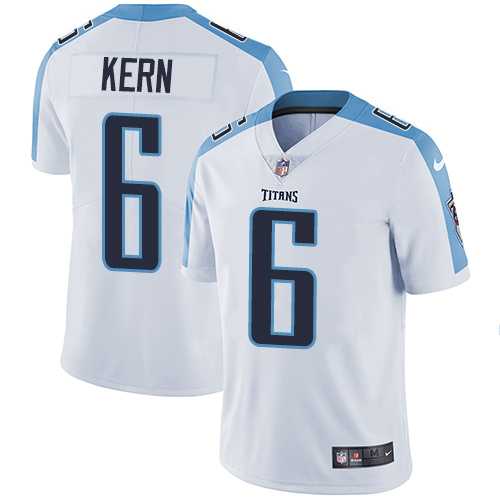 Nike Tennessee Titans #6 Brett Kern White Men's Stitched NFL Vapor Untouchable Limited Jersey