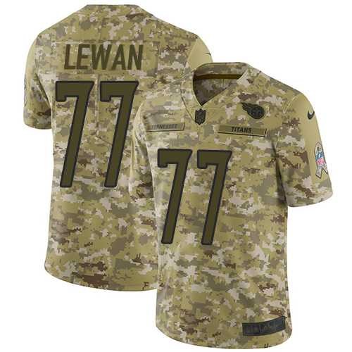 Nike Tennessee Titans #77 Taylor Lewan Camo Men's Stitched NFL Limited 2018 Salute To Service Jersey