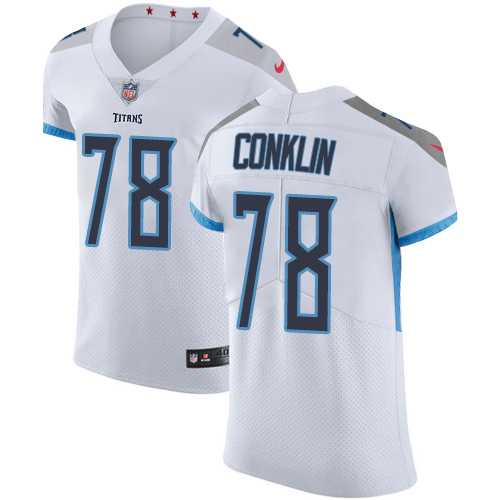 Nike Tennessee Titans #78 Jack Conklin White Men's Stitched NFL Vapor Untouchable Elite Jersey