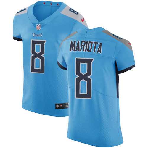 Nike Tennessee Titans #8 Marcus Mariota Light Blue Team Color Men's Stitched NFL Vapor Untouchable Elite Jersey