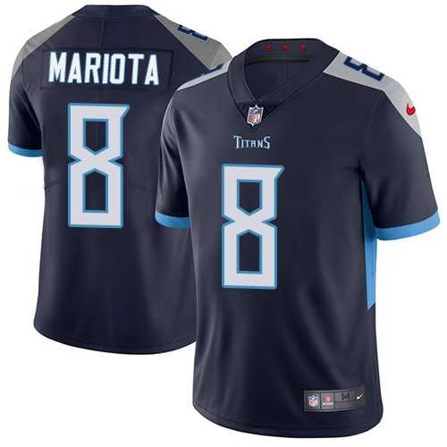 Nike Tennessee Titans #8 Marcus Mariota Navy Blue Alternate Men's Stitched NFL Vapor Untouchable Limited Jersey