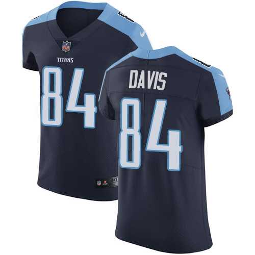 Nike Tennessee Titans #84 Corey Davis Navy Blue Alternate Men's Stitched NFL Vapor Untouchable Elite Jersey