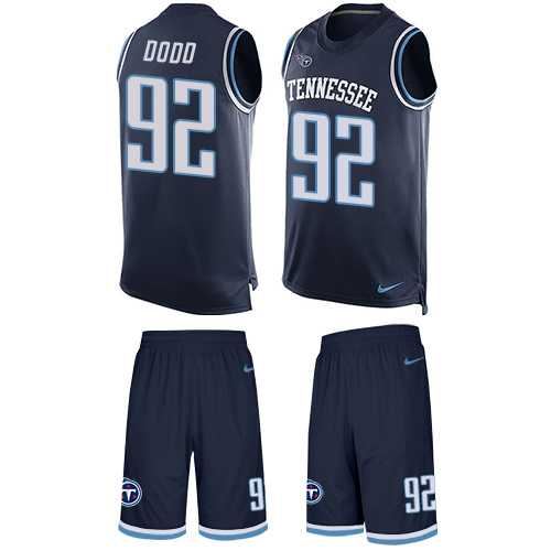 Nike Tennessee Titans #92 Kevin Dodd Navy Blue Alternate Men's Stitched NFL Limited Tank Top Suit Jersey