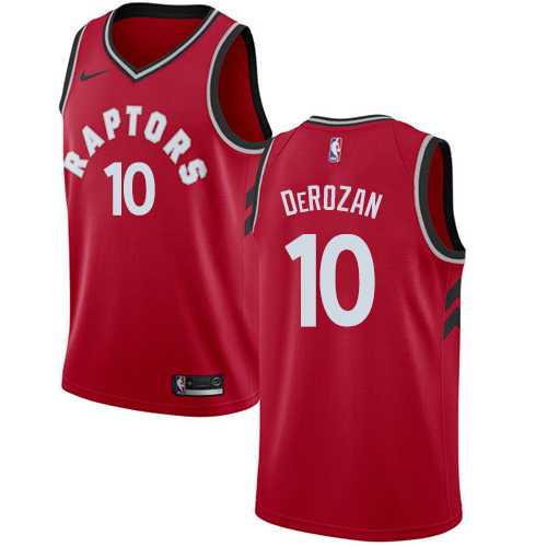 Nike Toronto Raptors #10 DeMar DeRozan Red NBA Swingman Icon Edition Jersey