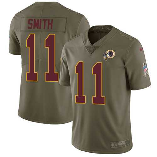 Nike Washington Redskins #11 Alex Smith Olive Men's Stitched NFL Limited 2017 Salute To Service Jersey Nike Washington Redskins #11 Alex Smith Olive Men's Stitched NFL Limited 2017 Salute To Service Jersey