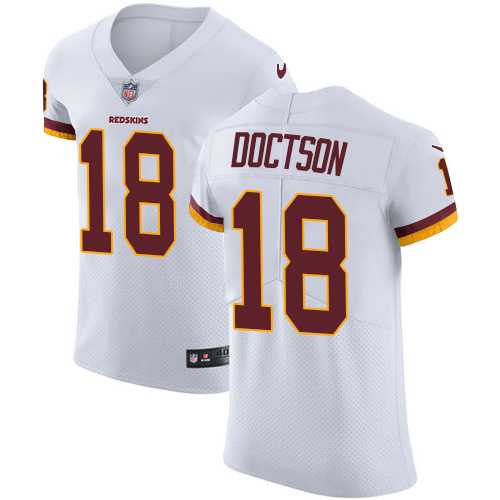 Nike Washington Redskins #18 Josh Doctson White Men's Stitched NFL Vapor Untouchable Elite Jersey