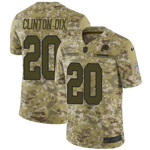 Nike Washington Redskins #20 Ha Ha Clinton-Dix Camo Men's Stitched NFL Limited 2018 Salute To Service Jersey