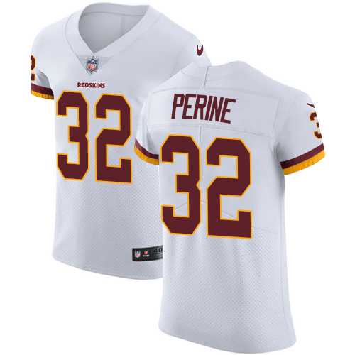 Nike Washington Redskins #32 Samaje Perine White Men's Stitched NFL Vapor Untouchable Elite Jersey