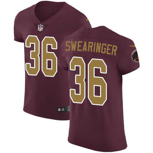 Nike Washington Redskins #36 D.J. Swearinger Burgundy Red Alternate Men's Stitched NFL Vapor Untouchable Elite Jersey