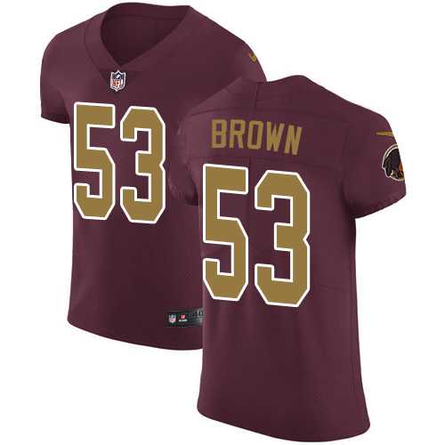 Nike Washington Redskins #53 Zach Brown Burgundy Red Alternate Men's Stitched NFL Vapor Untouchable Elite Jersey