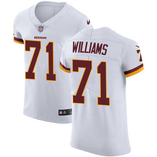 Nike Washington Redskins #71 Trent Williams White Men's Stitched NFL Vapor Untouchable Elite Jersey