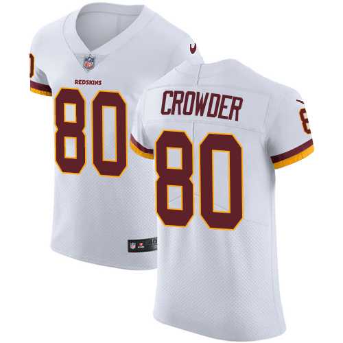 Nike Washington Redskins #80 Jamison Crowder White Men's Stitched NFL Vapor Untouchable Elite Jersey